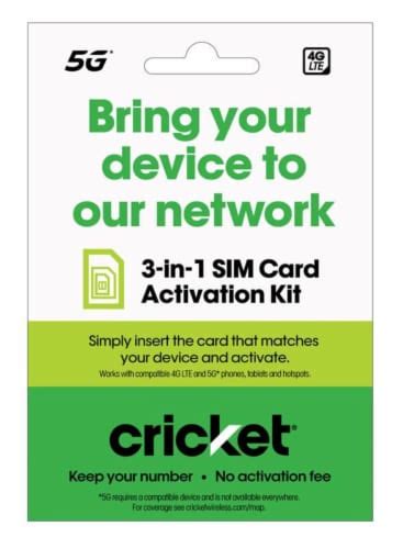 cricket wireless sim card